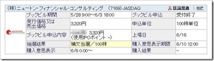 ニュートン・フィナンシャル・コンサルティング補欠当選 ニュートン・フィナンシャル・コンサルティング補欠当選