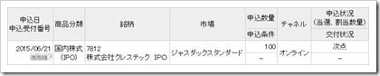 クレステック（7812）IPO次点