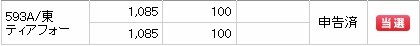 ティアフォー（593A）IPO当選SMBC日興証券
